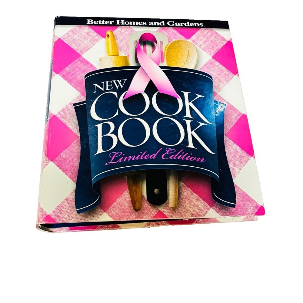 BETTER HOMES & GARDENS Cook Book LIMITED EDITION PINK PLAID Binder Breast Cancer